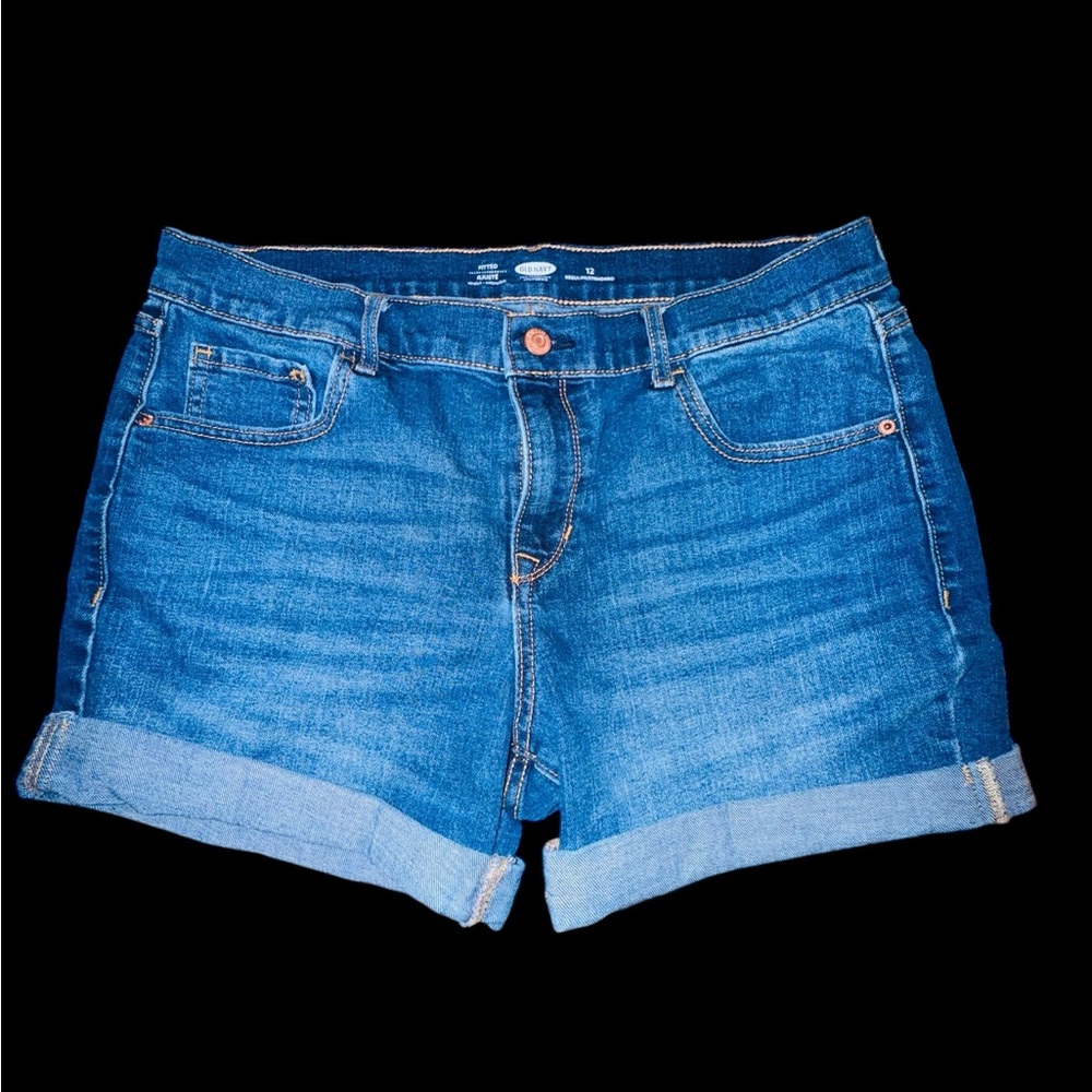 OLD NAVY DENIM Regular Stretch SHORT WOMEN'S SIZE 12 EUC